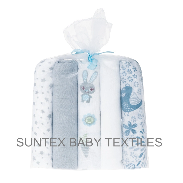 80*80cm 100% Organic Cotton Baby Muslin Diapers