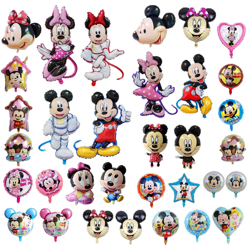 Mickey Minnie Foil Balloons Birthday Party Decorations Kids Balloon Children′ S Toy Baby Shower