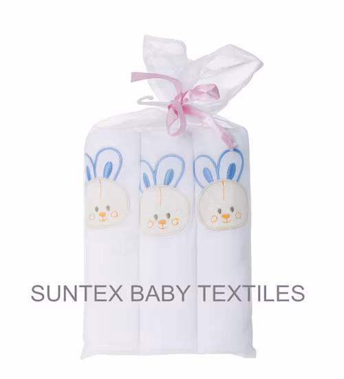 Fraldas reutilizáveis ​​para bebês com estampa de estrelas 100% musselina de bambu